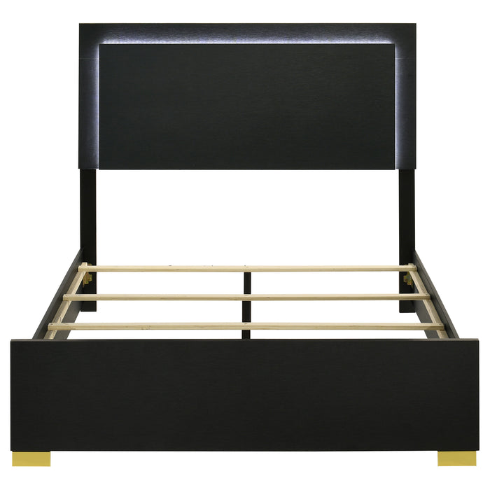 Marceline Panel Bed with LED Lighting - All Brands Furniture (NJ)