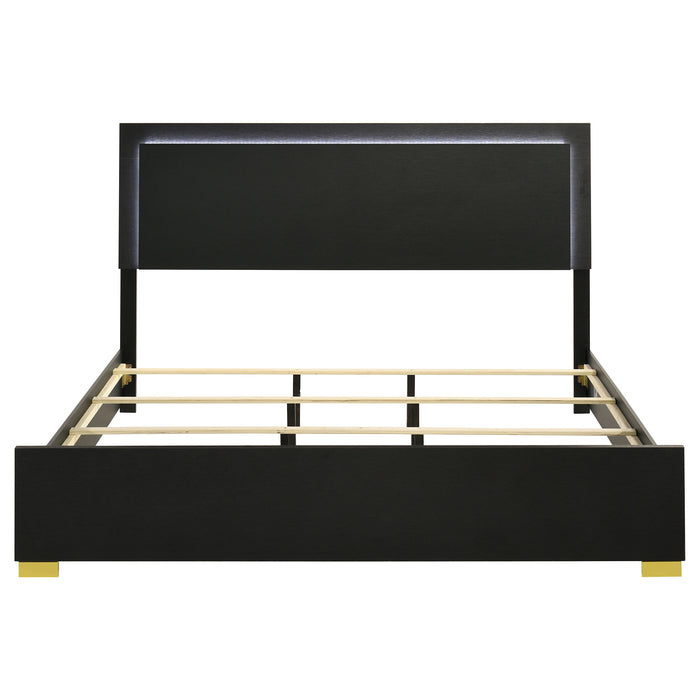 Marceline Panel Bed with LED Lighting - All Brands Furniture (NJ)