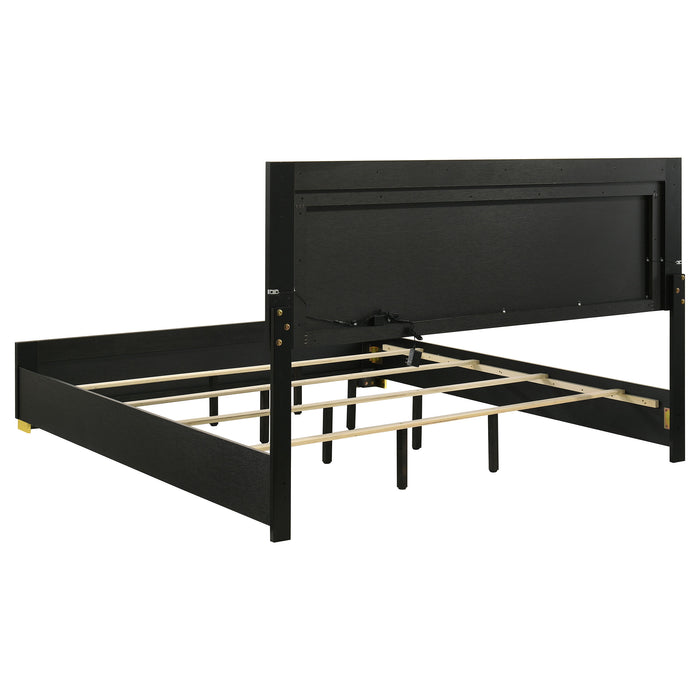 Marceline Panel Bed with LED Lighting - All Brands Furniture (NJ)