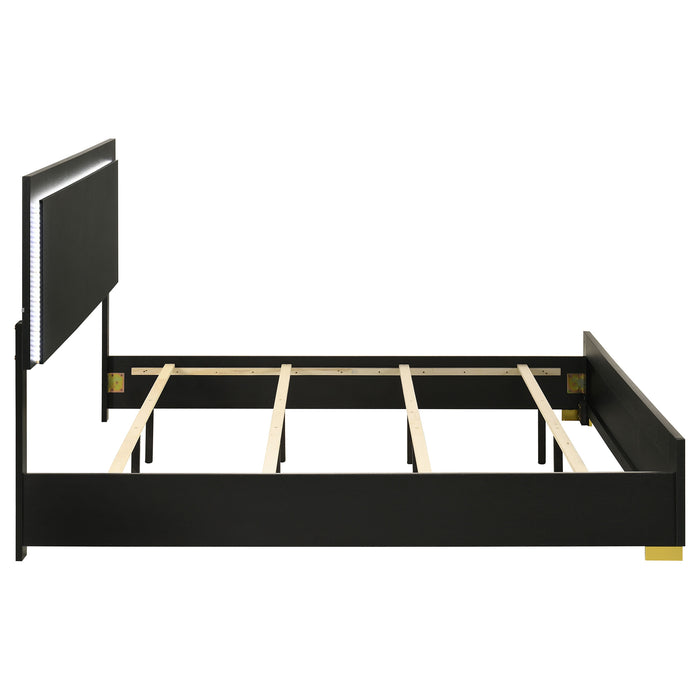 Marceline Panel Bed with LED Lighting - All Brands Furniture (NJ)