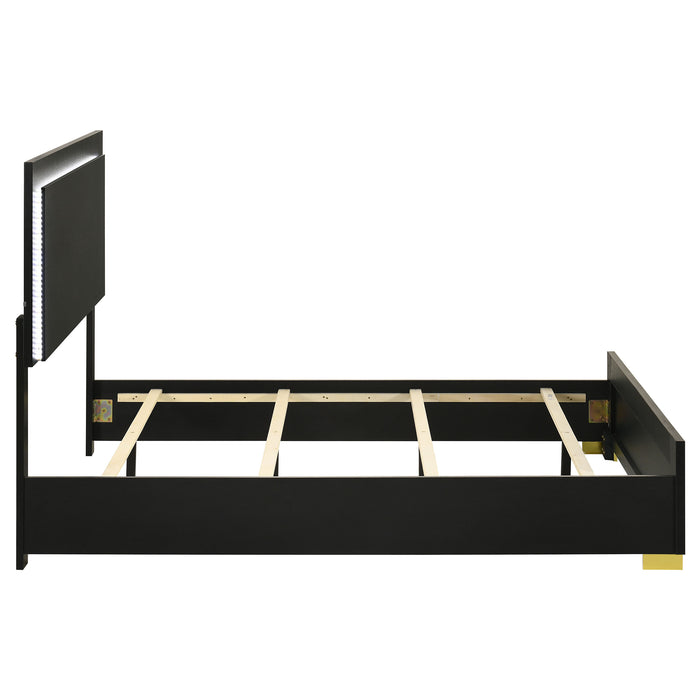 Marceline Panel Bed with LED Lighting - All Brands Furniture (NJ)