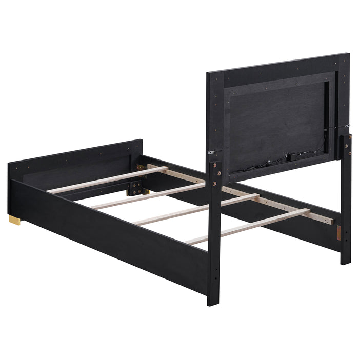 Marceline Panel Bed with LED Lighting - All Brands Furniture (NJ)