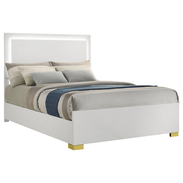 Marceline Panel Bed with LED Lighting - All Brands Furniture (NJ)