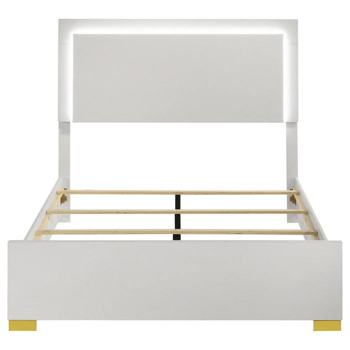 Marceline Panel Bed with LED Lighting - All Brands Furniture (NJ)