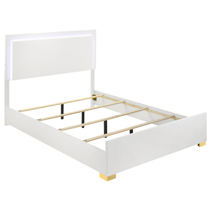 Marceline Panel Bed with LED Lighting - All Brands Furniture (NJ)