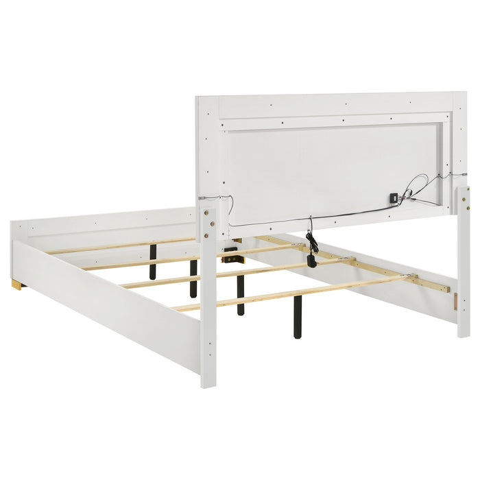 Marceline Panel Bed with LED Lighting - All Brands Furniture (NJ)