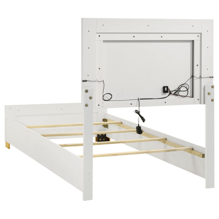 Marceline Panel Bed with LED Lighting - All Brands Furniture (NJ)