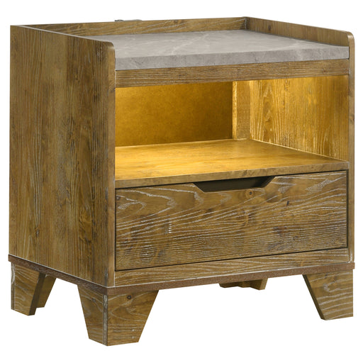 Henderson Nightstand with LED Lighting - All Brands Furniture (NJ)