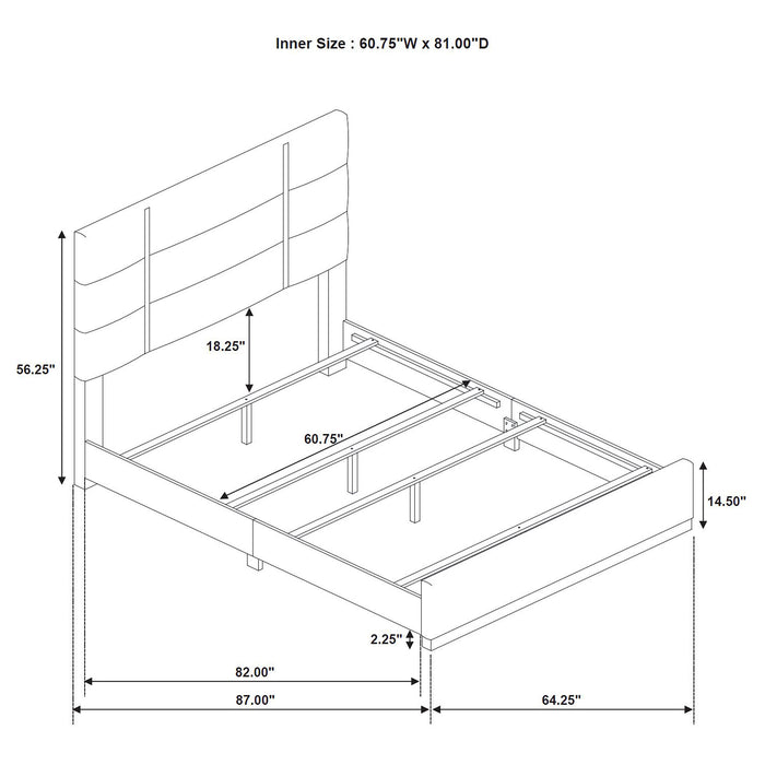 Ines Panel Bed - All Brands Furniture (NJ)