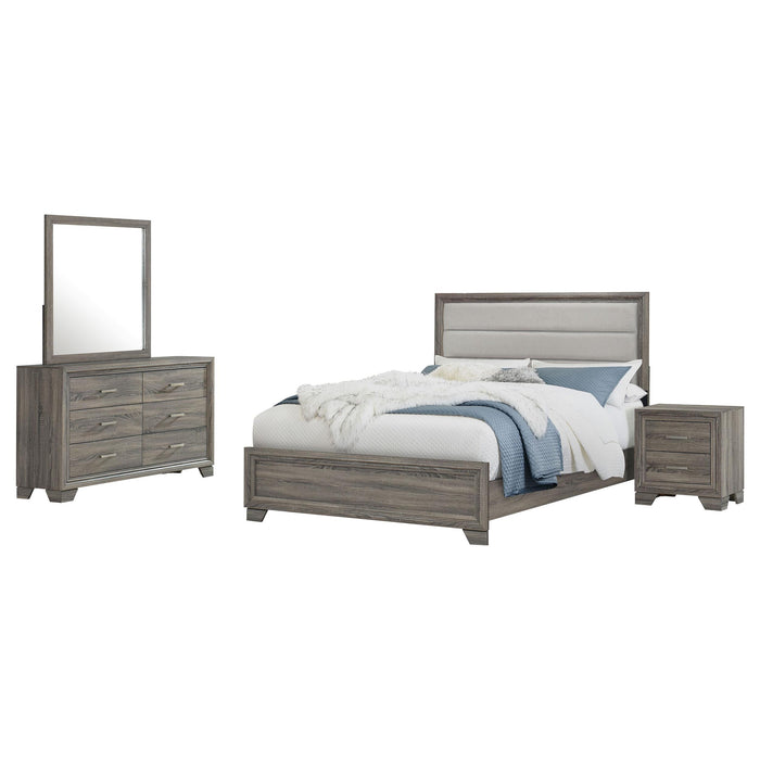 Wright California King Bedroom Set Brown Oak - All Brands Furniture (NJ)