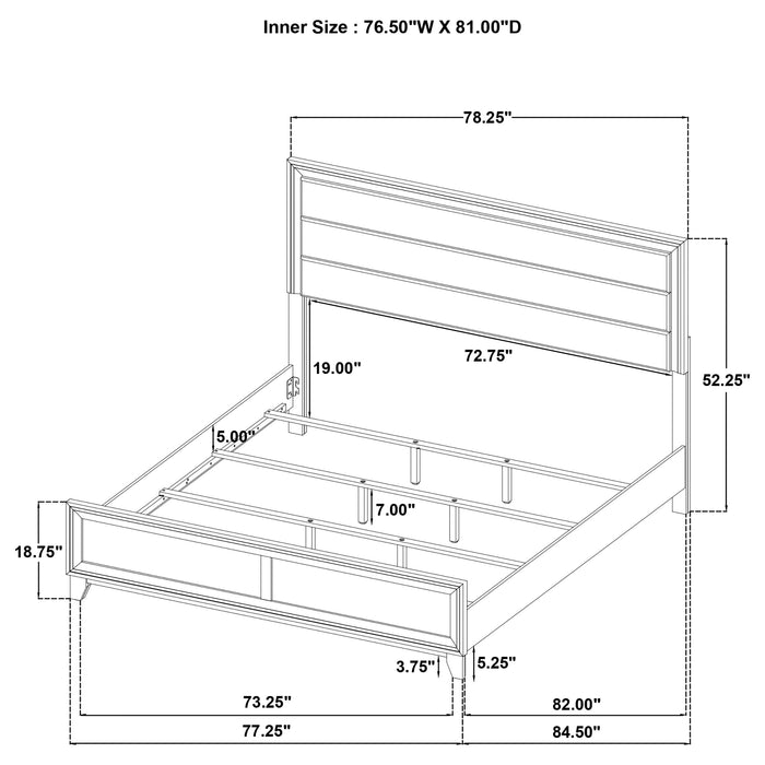 Welsley Eastern King & Queen Bed - All Brands Furniture (NJ)