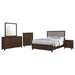 Welsley California King Bedroom Set Walnut - All Brands Furniture (NJ)
