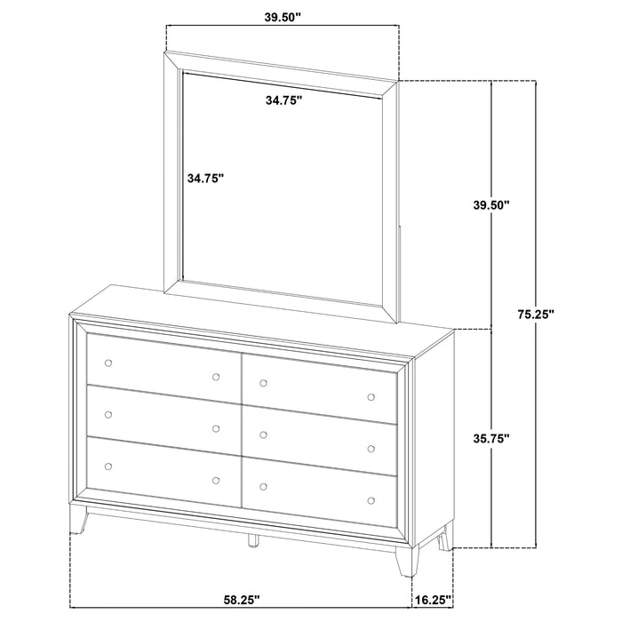 Welsley Dresser with Mirror - All Brands Furniture (NJ)