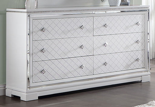 Eleanor Rectangular 6-drawer Dresser White image