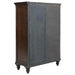 Andover 6-drawer Tempered Glass Door Chest Dark Oak - All Brands Furniture (NJ)