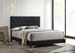 Kendall Panel Bed E.King, & Queen Black & White - All Brands Furniture (NJ)