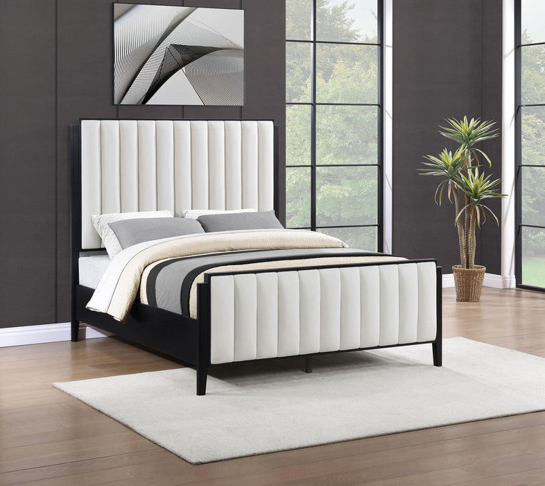 Brookmead 60-inch Upholstered Bed Black - All Brands Furniture (NJ)