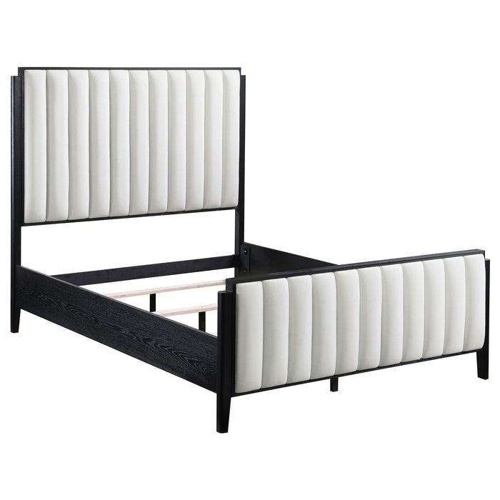 Brookmead 60-inch Upholstered Bed Black - All Brands Furniture (NJ)