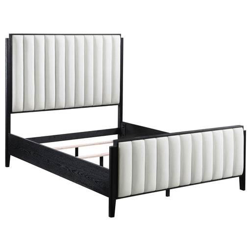 Brookmead 60-inch Upholstered Bed Black - All Brands Furniture (NJ)