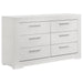 Ives 4 & 5 Piece Bedroom Set E.king & Queen White & Grey - All Brands Furniture (NJ)