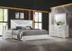Ives 4 & 5 Piece Bedroom Set E.king & Queen White & Grey - All Brands Furniture (NJ)