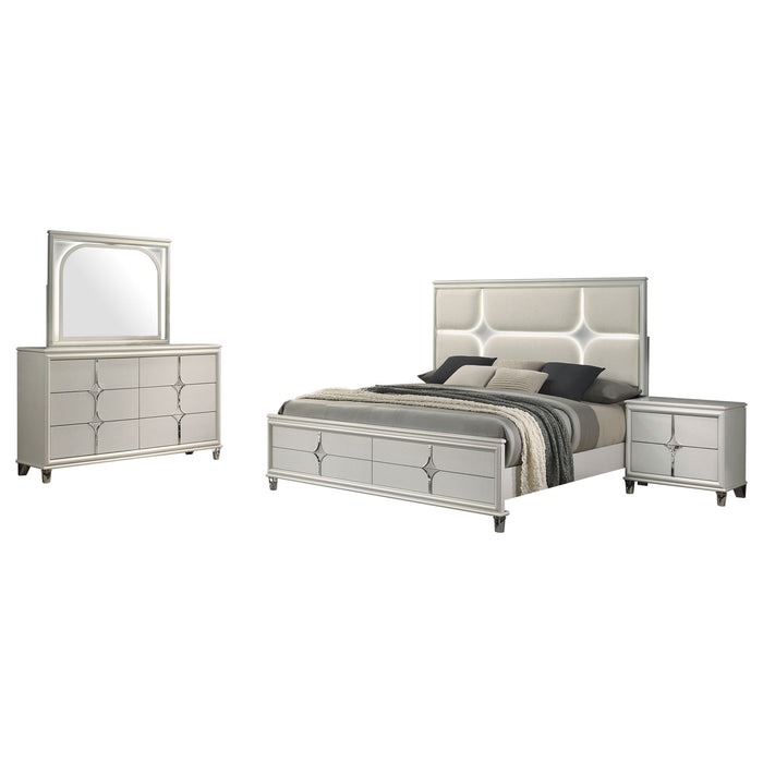 Olivia 4 Pc Bedroom Set - All Brands Furniture (NJ)