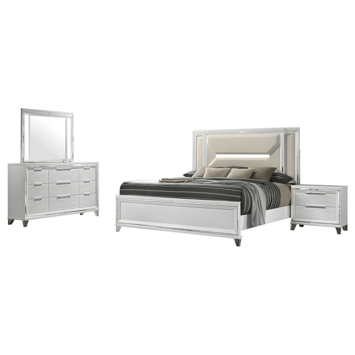 Marmore 4 & 5 Pc E.king, Cal.king, & Queen Bedroom Set - All Brands Furniture (NJ)