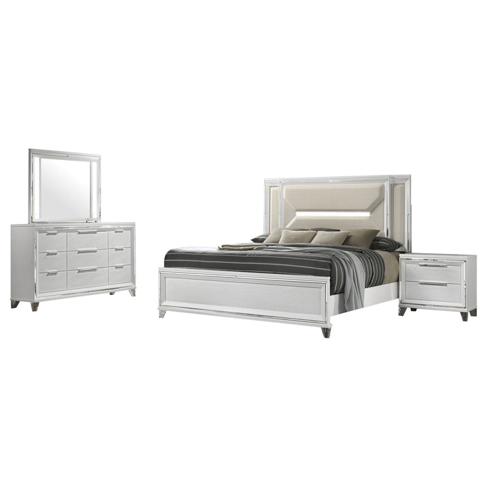 Marmore 4 & 5 Pc E.king, Cal.king, & Queen Bedroom Set - All Brands Furniture (NJ)
