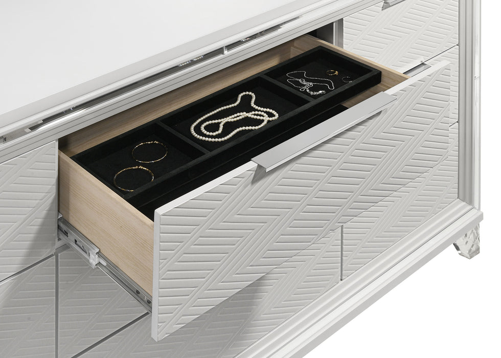 Marmore 4 & 5 Pc E.king, Cal.king, & Queen Bedroom Set - All Brands Furniture (NJ)