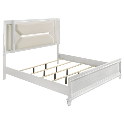 Marmore Panel Bed with LED Lighting - All Brands Furniture (NJ)