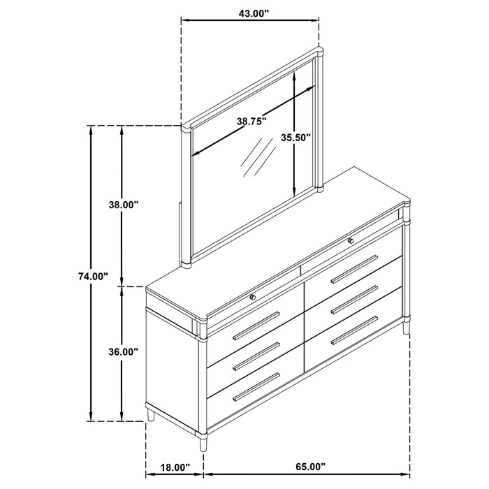 Gracemont Dresser with Mirror - All Brands Furniture (NJ)