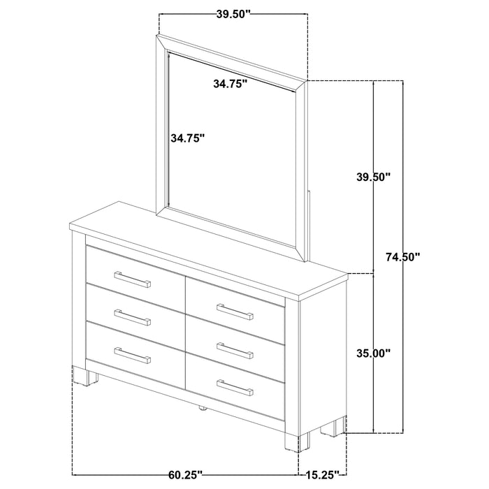 Oakglen Dresser With Mirrors - All Brands Furniture (NJ)