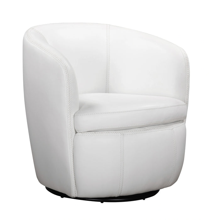 Parker Living Barolo 100% Italian Leather Swivel Club Chair