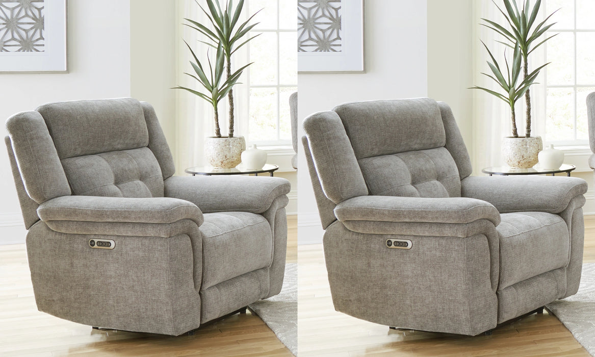 Parker Living Richland - Bristol Grey Power Recliner Two Pack