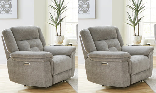 Parker Living Richland - Bristol Grey Power Recliner Two Pack