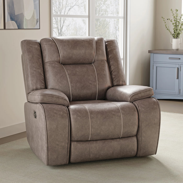 Parker Living Blake - Desert Taupe Manual Glider Reclining Sofa and Two Recliners