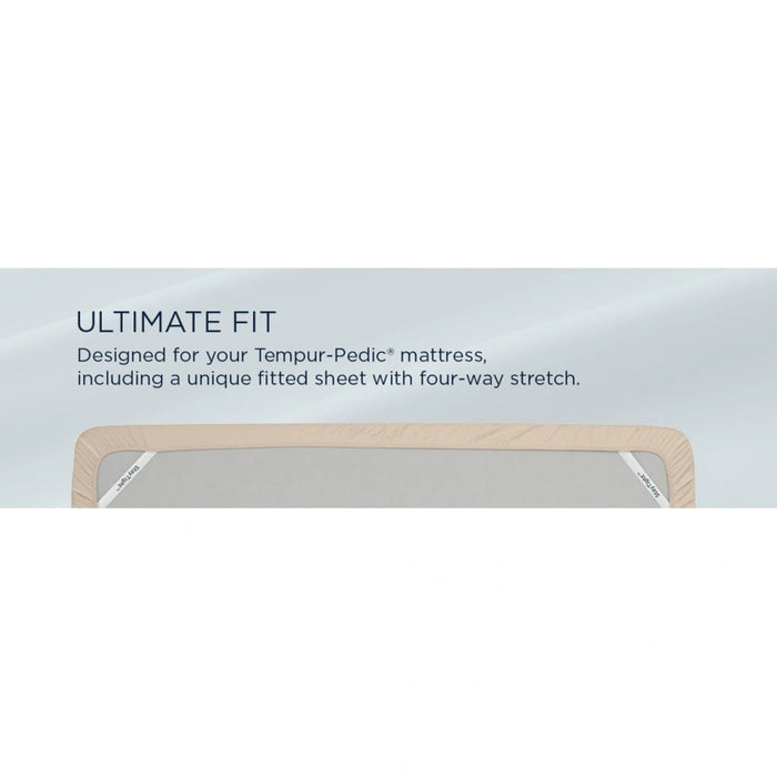 TEMPUR Classic Cotton Sheet Set Sleepy Silver Mist