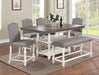 Crown Mark Furniture Langley Counter Height Table in Gray - All Brands Furniture (NJ)