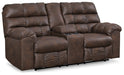 Derwin Reclining Loveseat with Console - All Brands Furniture (NJ)