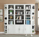 Parker House Catalina 6 Piece Open Top Bookcase in Cottage White