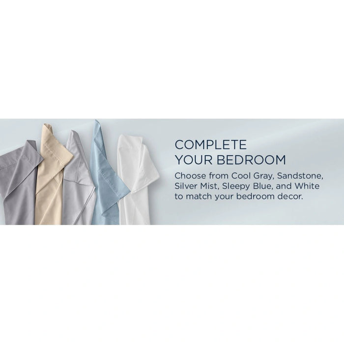 TEMPUR Classic Cotton Sheet Set Sleepy Silver Mist