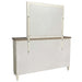 Parker House Americana Modern Bedroom King Shelter Bed with 2 Nightstands and Dresser with Mirror