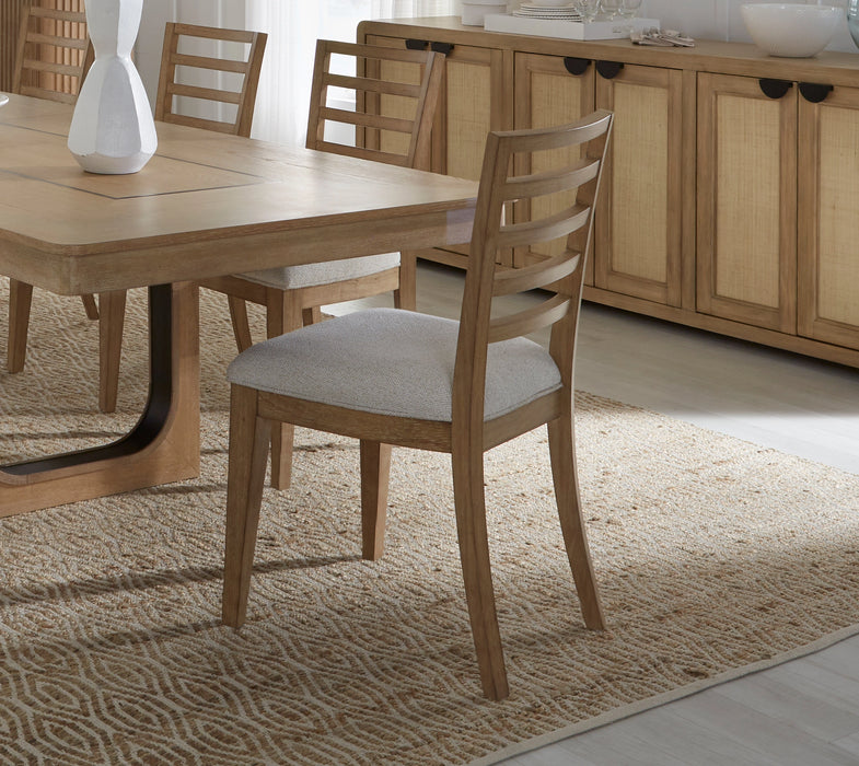 Parker House Escape - Dining 84 Inch Rectangular Extendable Table with Console and 8 Ladderback Chairs