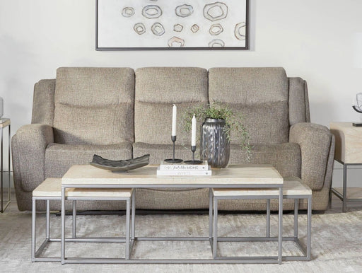 Parker Living Penfield - Frappe Zero Gravity Power Reclining Sofa with Heat Massage and Speaker P3