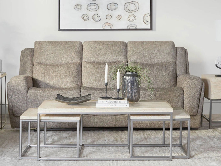 Parker Living Penfield - Frappe Power Reclining Sofa and Loveseat