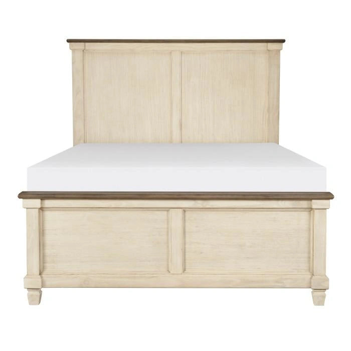 Weaver Queen Panel Bed in Antique White 1626-1*