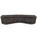 Parker Living Easton - Steamboat Brown 6 Piece Zero Gravity Power Reclining Sectional with Power Adjustable Headrests