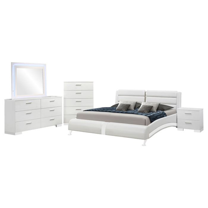Jeremaine 5 Pc Bedroom Sets White - All Brands Furniture (NJ)