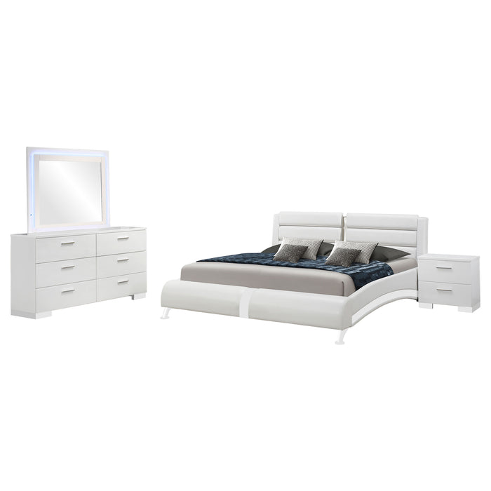 Jeremaine 5 Pc Bedroom Sets White - All Brands Furniture (NJ)