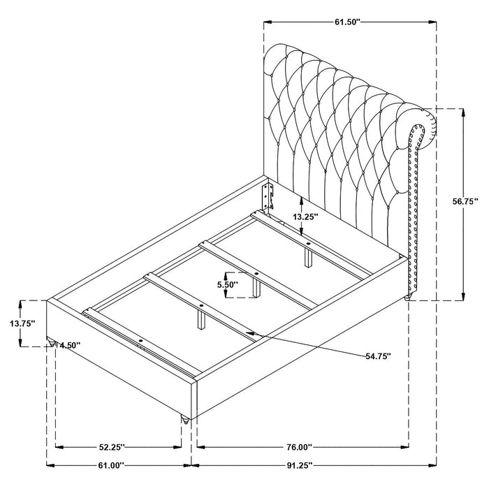 Devon Bedroom Set White - All Brands Furniture (NJ)